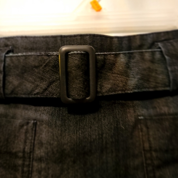 Liquid Jeans Mini Skirt, Size: 1/2, Color: Dark Grey - Picture 5 of 6